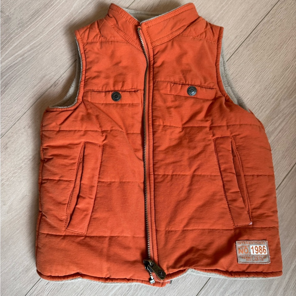 Hartstrings Orange Quilted Vest